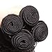 Unice Hair 3 Bundles Deep Wave Hair Bundles, Unprocessed Brazilian Virgin Human Hair Weaves Hair Extensions Natural Color Can Be Dyed and Bleached (20 22 24)