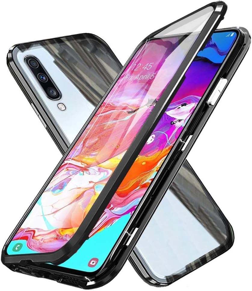 Vikeko Spark Magnetic Absorption Front and Back Case for Samsung Galaxy A70s,Samsung Galaxy A70 (Spark Magnetic)(Black)