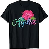 Aloha Hawaii from The Island - Feel The Aloha Flower Spirit! T-Shirt