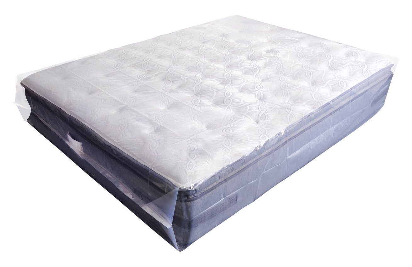 CRESNEL 4 Mil Commercial Heavy Duty / Super Strong Clear Mat Plastic Bag Cover Sheet Storage (Choose Your Quantity/Size) Twin, Clear CT244