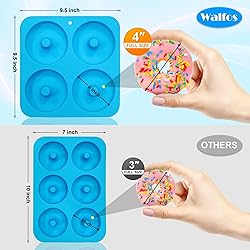 Walfos Full Size Silicone Donut Mold for Baking- 4