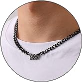 GLITTO Zodiac Sign Necklace for Men Boys Women, Stainless Steel Constellation Horoscope Astrology Pendant necklace, Cuban chain 18+2 inches