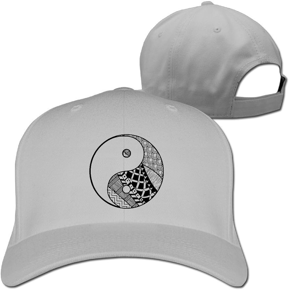 Unisex Adult Decorative Yin Yang Baseball Cap Adjustable Snapback Hat