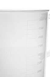 EISCO Measuring Jug, 5000mL (5 Liter) - Short Form