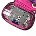BAGSMART Travel Jewelry Organizer Storage Cases Jewelry Box for Earrings & Necklaces & Ring, Rose red