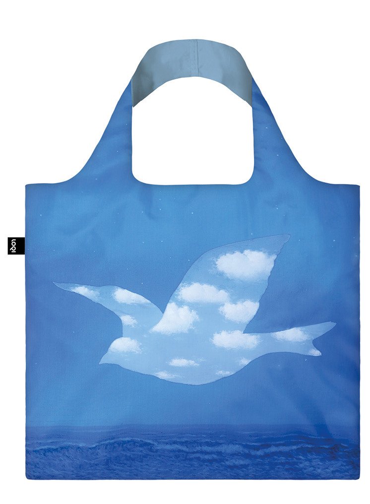 LOQI Museum Rene Margritte the Promise Reusable Shopping Bag,Blue — image 1
