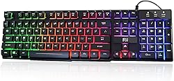Rii RK100+ Multiple Color Rainbow LED Backlit Large