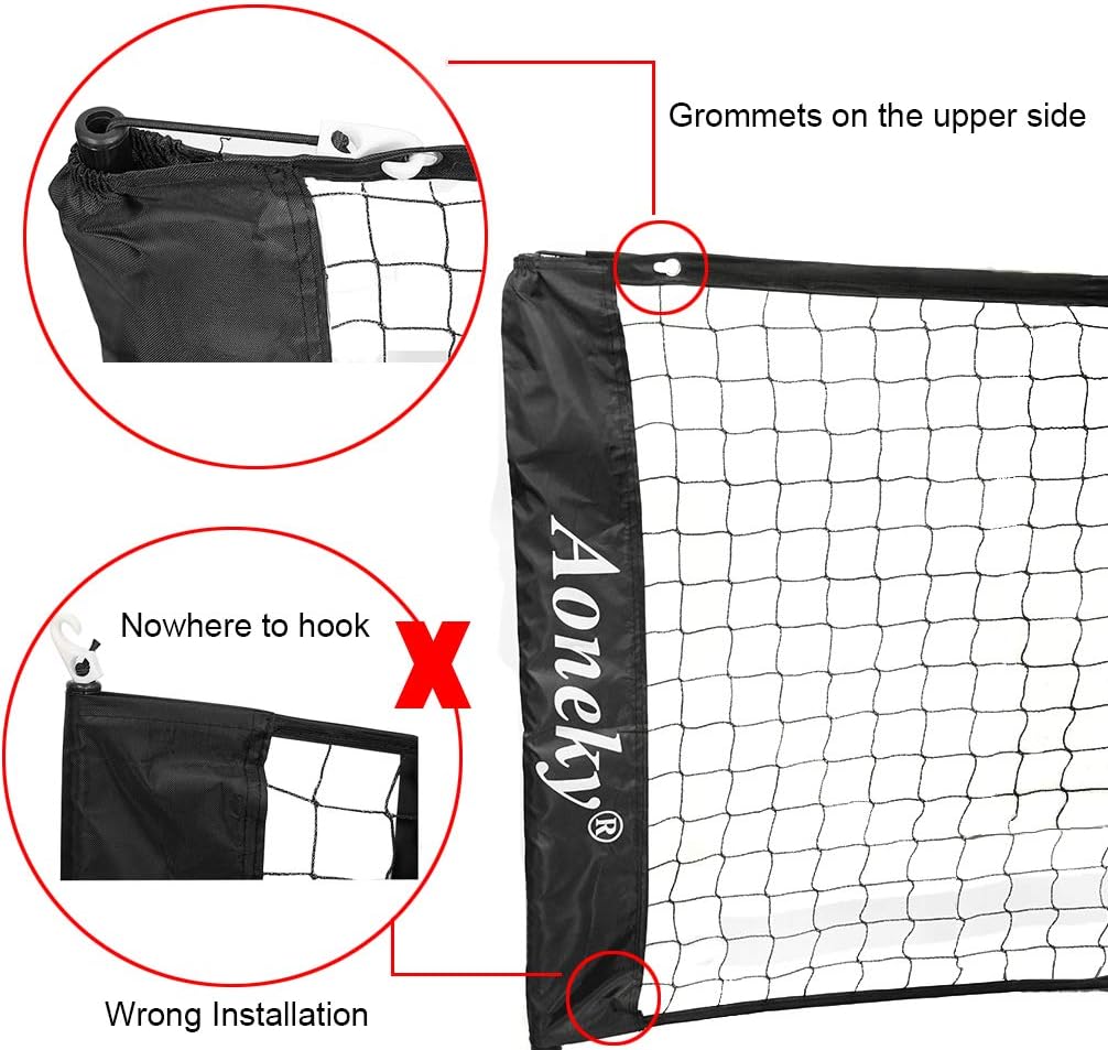Aoneky Mini Portable Tennis Net for Driveway - Kids Soccer Tennis Net : Sports & Outdoors