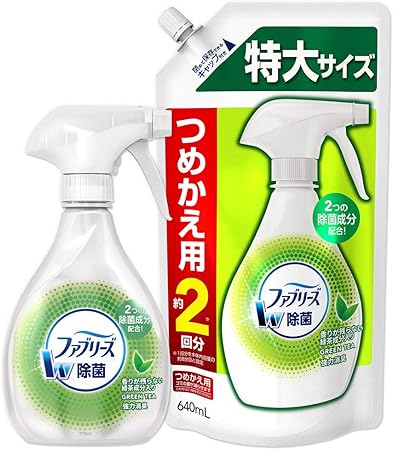 Amazon まとめ買い ファブリーズ 除菌消臭スプレー 布用 緑茶成分入り 本体 370ml 詰め替え 特大 640ml ファブリーズ ドラッグストア