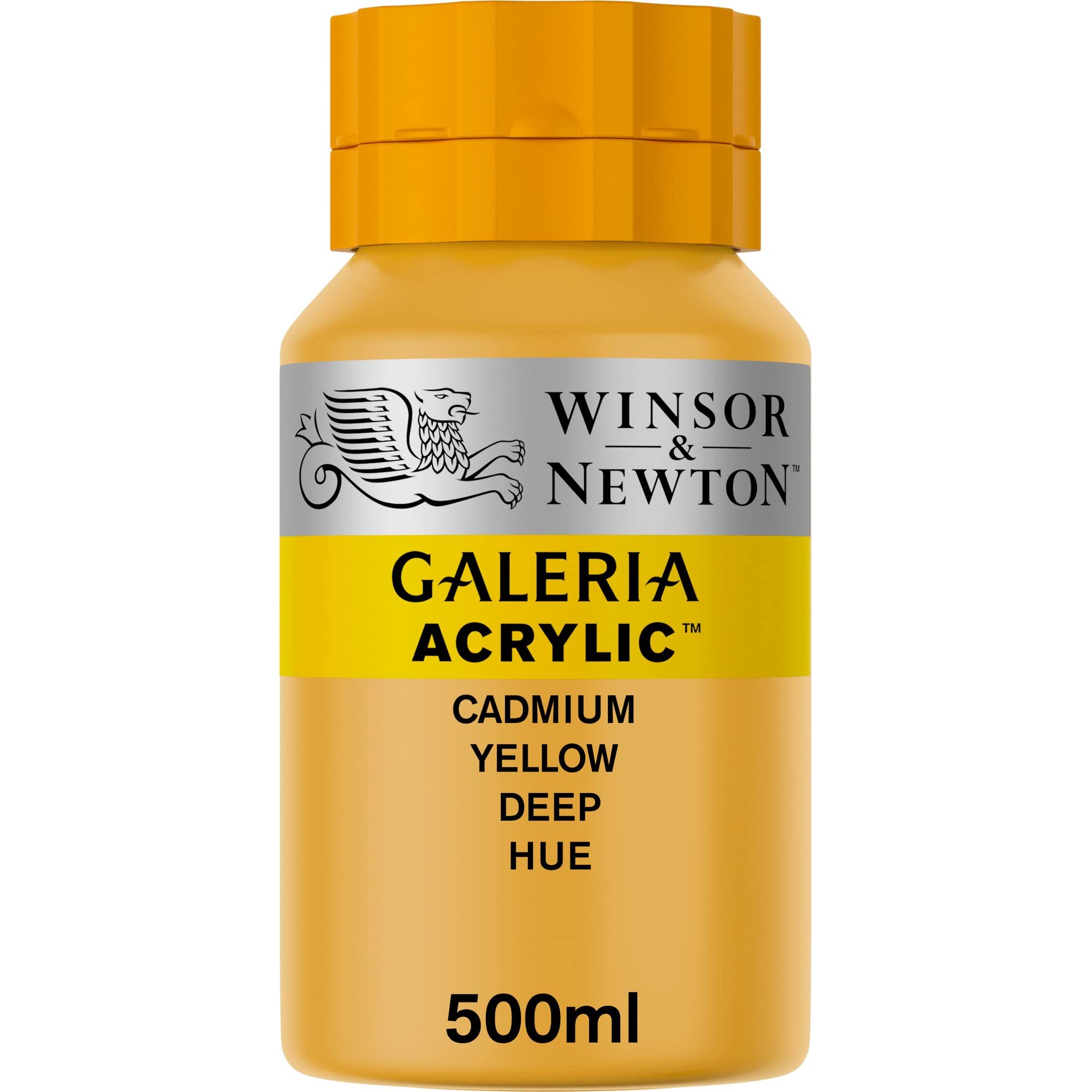 Winsor & Newton, Galeria Acrylic, Cadmium Yellow Medium Hue, 500ml