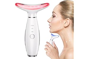 TLINNA Face Massager -7 Color Red-Light-Therapy for Face and Neck for Wrinkles, Double Chin, Vibrating Facial Massager with Thermals