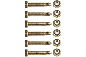 Ariens OEM 1/4" Shear Bolt and Nut 53200500-2 6 Pack
