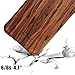 iPhone 6 /6s Case, NeWisdom Unique Shock Proof Hybrid Rubberized [Wood Over Rubber] Soft Real Wood Case for Apple iPhone6 – Sandalwood