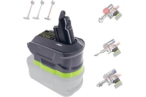 URUN Universal V8/V7/V6 Battery Adapter, for Ryobi 18V Battery to Replace for Dyson V6 V7 V8 Battery, Battery Converter fit for Dyson V8 V7 or V6 Animal Absolute Vacuum Cleaners-Adapter Only