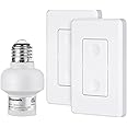 DEWENWILS Remote Control Light Bulb Socket, Wireless Light Switch for Pull Chain Light Fixture, Remote Light E26 E27 Bulb Soc