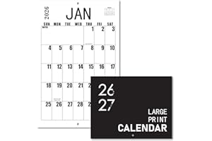 Large Wall Calendar 2026-2027, Big Grid Jumbo Calendar 23 x 15 Inches Runs From Jan 2026 to Jul 2027, Large Print Wall Calend