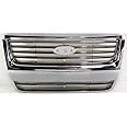 Garage-Pro Grille Assembly Compatible with 2006-2008 Ford Explorer Chrome Shell and Insert With emblem provision