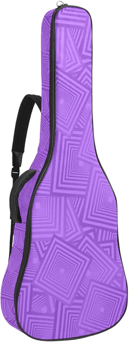 Acoustic Guitar Case With Soft Foam Padded,Dual Adjustable Shoulder Strap Guitar
