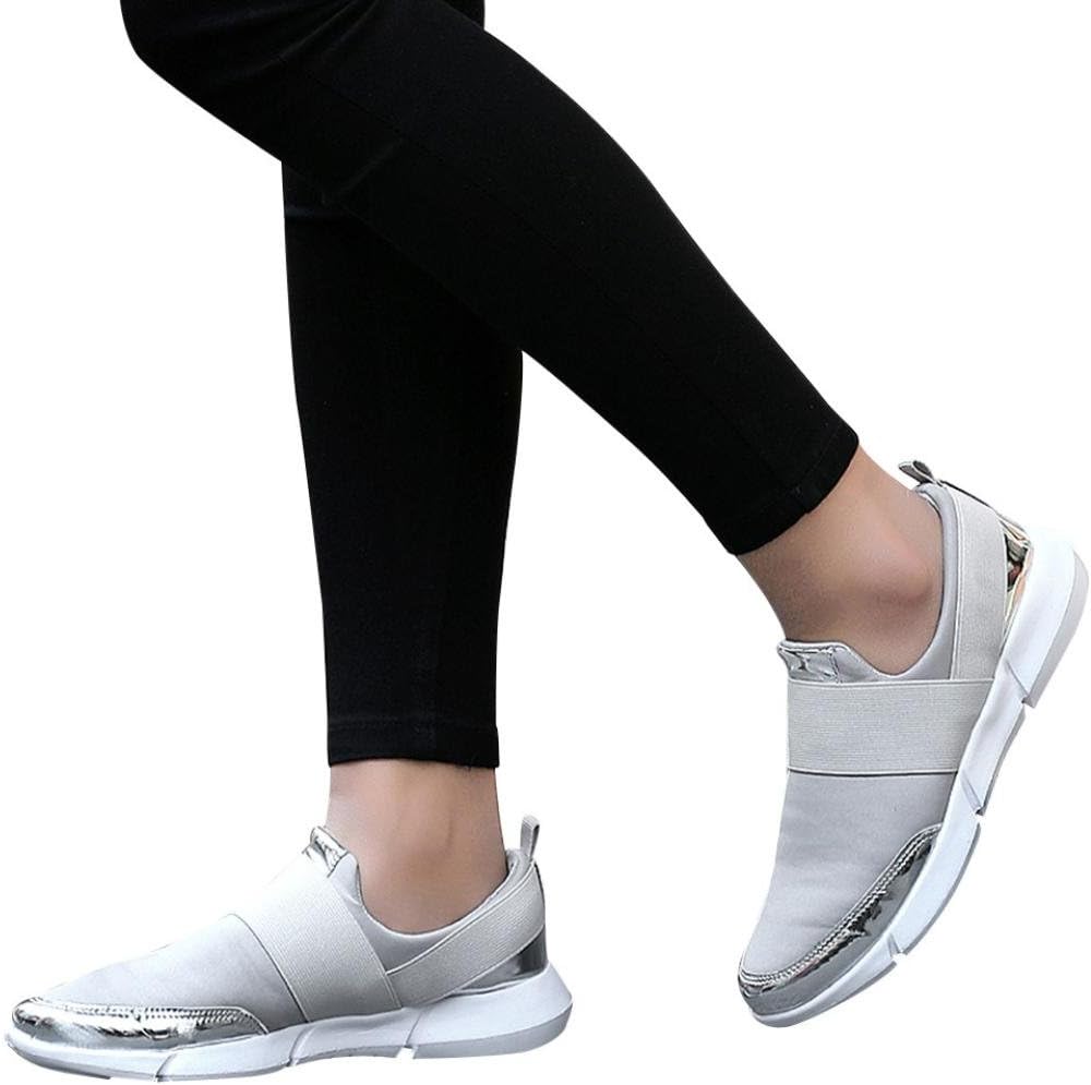 HOT Sale,AIMTOPPY Women Vintage Out Shoes Round Toe Platform Flat Heel Buckle Strap Casual Shoes (US:5.5, GRAY)
