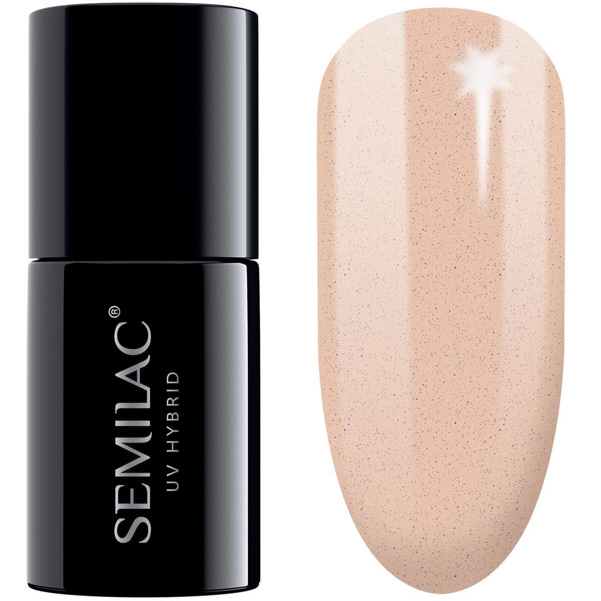SEMILAC Gel Nail Polish 562 Warm Evening - Full Coverage Gel Polish - Soak Off Easy To Use LED/UV Nail Lamp - Long Lasting Manicure and Pedicure up to 3 weeks