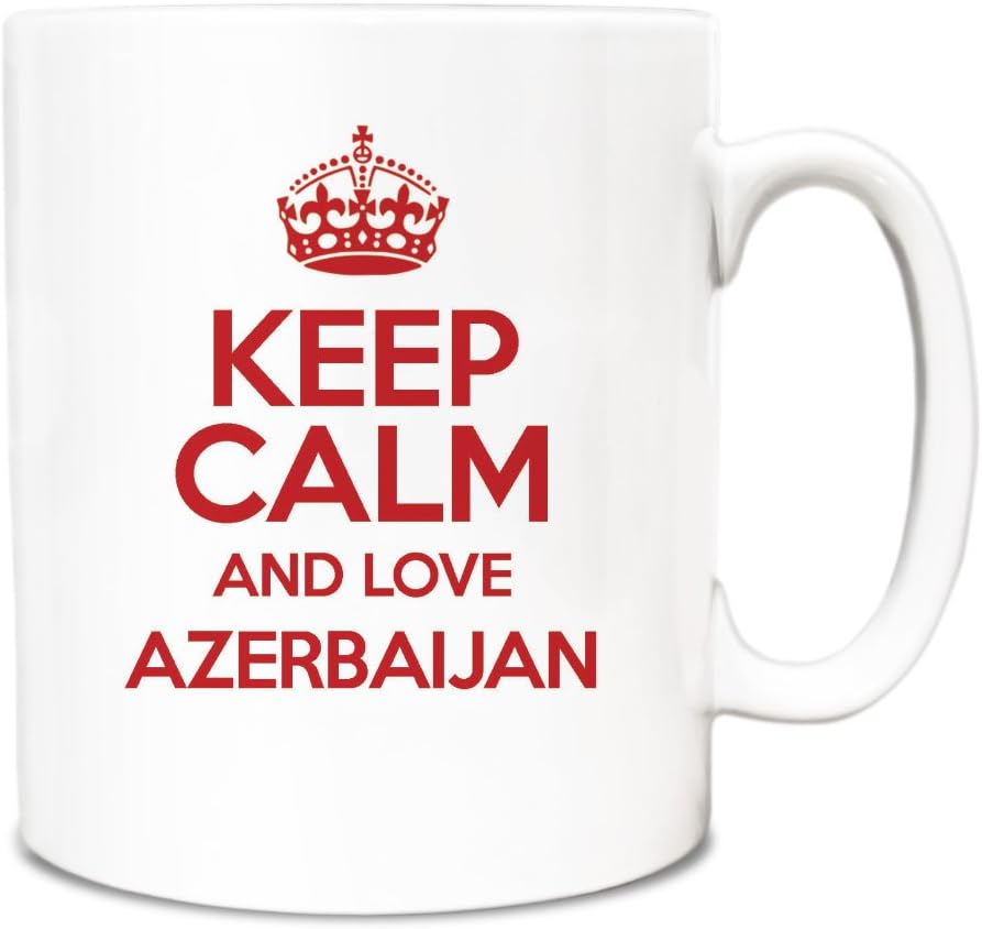 Duke Gifts RED Keep Calm and Love Azerbaijan Mug TXT 1698