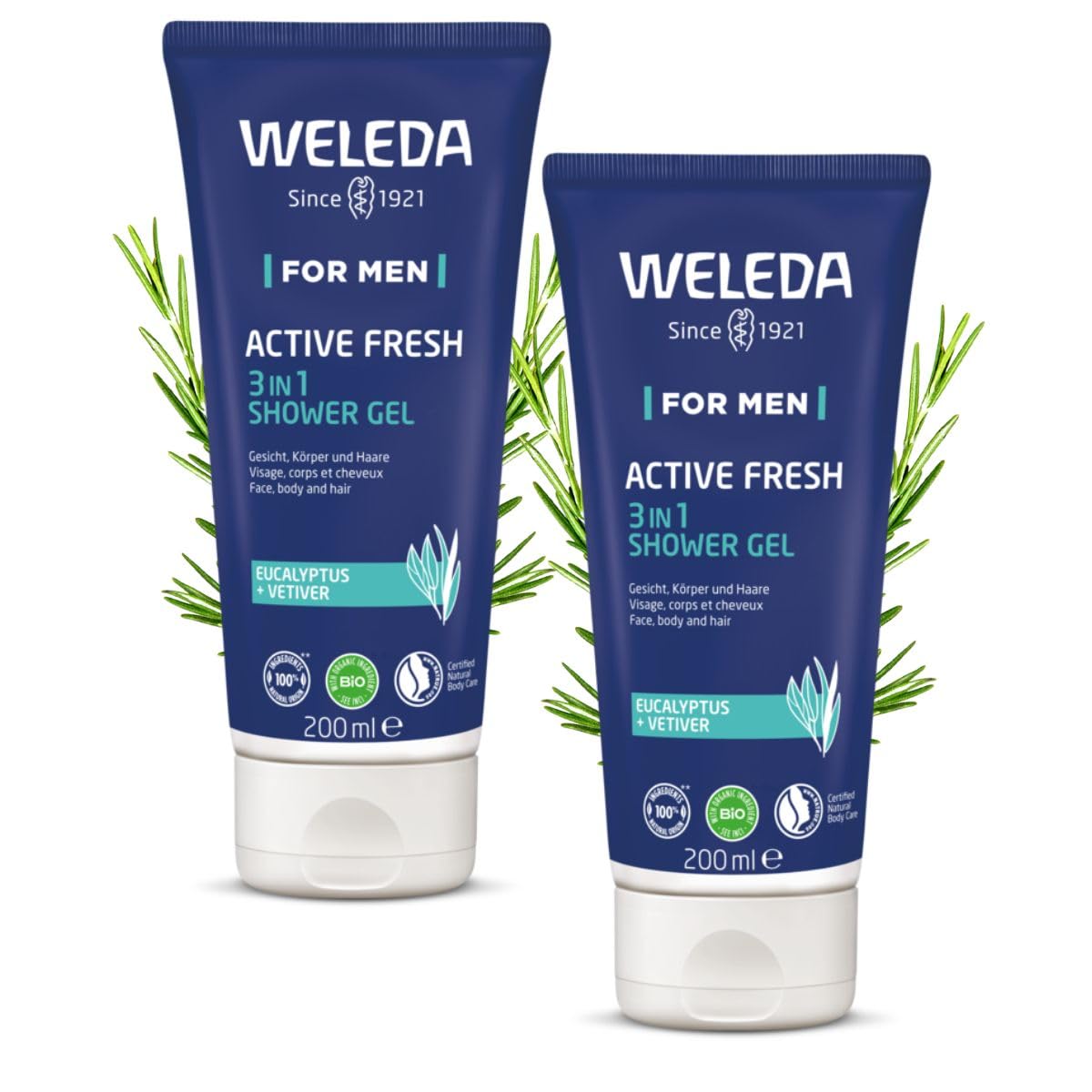 Weleda Men Energizing Shower Gel 2 x 200ml
