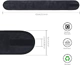 KinHwa 3 Pack Spa Facial Headband Microfibre Adjustable Hair Band Black view 3