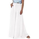 BTFBM Women Casual High Waist Wide Leg Pants 2026 Spring Summer Long Palazzo Pants Pocket Lounge Beach Vacation Clothes