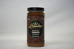 SAMBAR KITCHEN ESSENTIALS SAMBAR KITCHEN | Tomato Chutney - Authentic Southern Indian Gourmet Chutney (7.5oz, 1)