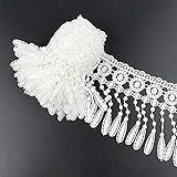 Yontree Floral Venise Lace Applique Bridal Wedding Applique White 3 yards