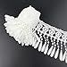 Yontree Floral Venise Lace Applique Bridal Wedding Applique White 3 yards