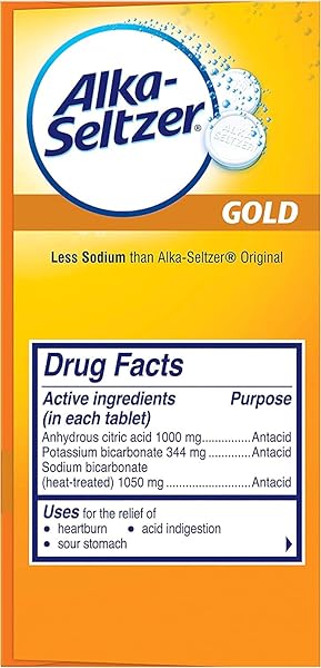 ALKA-SELTZER EFFERVESCENT TABLETS GOLD 36 EA (PACK OF 2)