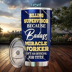 MONIZILUCKY Billing Supervisor Tumbler Stainless