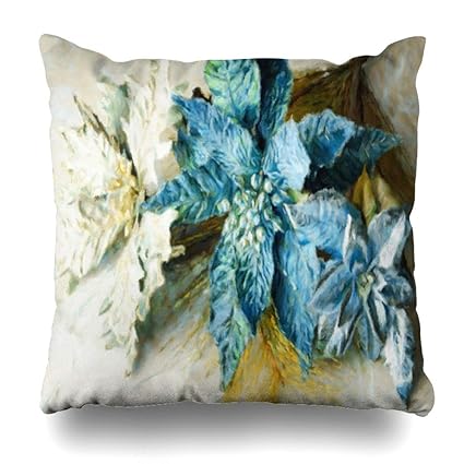Amazon Com Ahawoso Throw Pillow Cover White Artificial Digitally