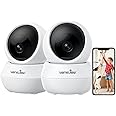 wansview Security Camera Indoor Wireless for Pet- 2K Cameras for Home Security with Phone app and Motion Detection,Cat/Dog/Nanny/Baby Camera with Pan Tilt, SD Card & Cloud Storage, Works with Alexa