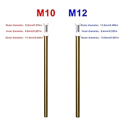 Haligate Brushed Brass M10 Threaded Extension Rod