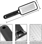 Dualeco Foot File 3Pcs Callus Remover Stainless Steel Rasp Wet Dry Cracked Feet view 3
