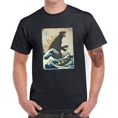 Shirt Men Funny Monster Movie Top Tee 