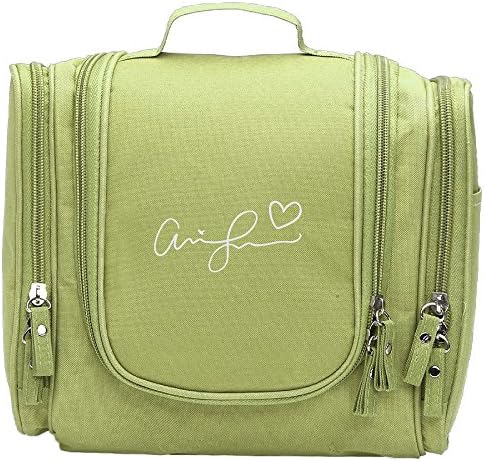 Travel Toiletry Bags Little Red Ari Print Signature Heart Washable Bathroom Storage Hanging Cosmetic/Grooming Bag For Household Business Vacation, Multi Compartments, Waterproof Lining