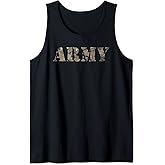 US Army Vintage Retro - OCP ACU Camo Multicam Camouflage USA Tank Top