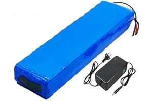 36V 30Ah 10S2P E-Bike-Akku, Lithium-Akku, wiederaufladbar mit Ladegerät, wasserdichtes PVC-Gehäuse, abriebfest, Lange Akkulau