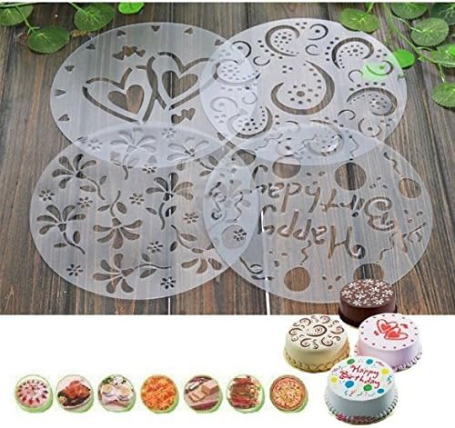 Cute 4pcs/set Round Cake Fondant Cookies Flour Sugar Cutter Decorating Tool Supplies For Home Cooking