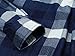 Neleus Men's Long Sleeve Button Down Plaid Denim Work Shirt,113,Dark Blue,M,EUR L