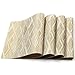 HEBE Placemats Set of 8 Heat Resistant Placemats for Dining Table Crossweave Woven Vinyl Washable Kitchen Table Mats Placemat Easy Clean(Gold)