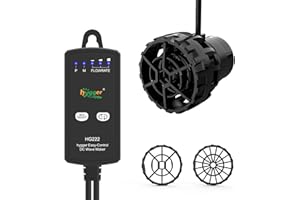 hygger Aquarium Wave Maker for 10-20 Gallon Fish Tanks, Adjustable DC Power Heads for Aquarium with Controller, Aquarium Circ