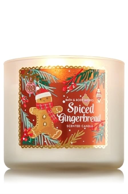 Bath Body Works Spiced Gingerbread 3 Wick Scented Candle