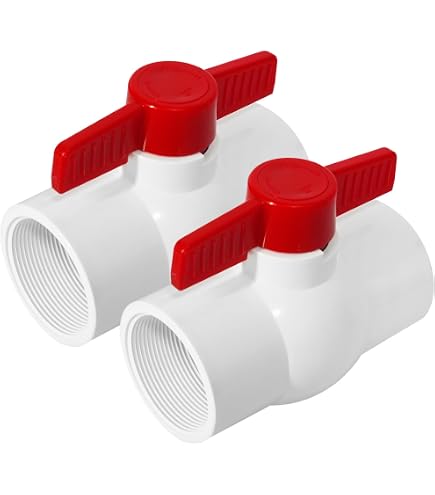 Vanne à Boisseau Sphérique En PVC - 50 Mm - Embout Femelle - Pour Irrigation, Piscines, Aquariums Et Plomberie - 10