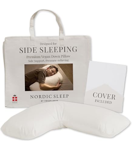 Amazon.com: FOSSFLAKES Nordic Sleep, Bed Pillow Hypoallergenic