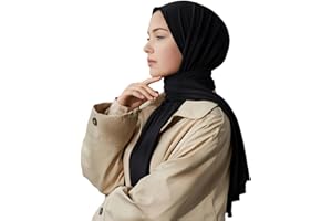 Harewom Jersey Hijab Scarf for Women Long Soft Muslim Turban Hair Wrap Headwrap Head Scarves
