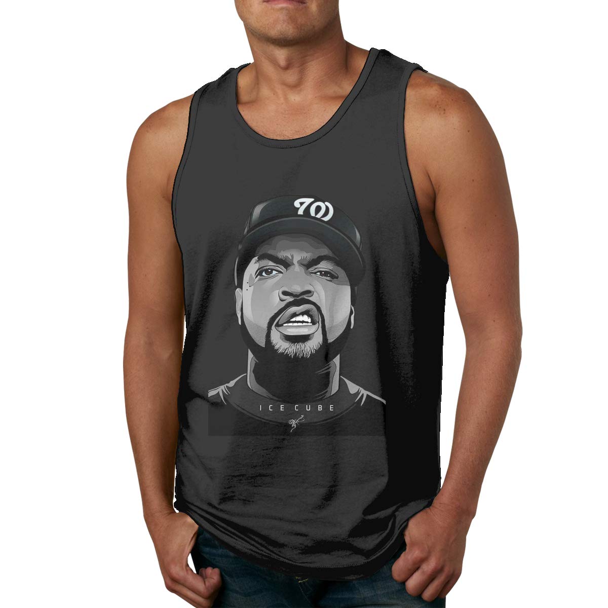 Huiliyuanshiye Custom Cool Nwa Ice Cube Running Jogging Sleeveless Sleeveless For T Shirt